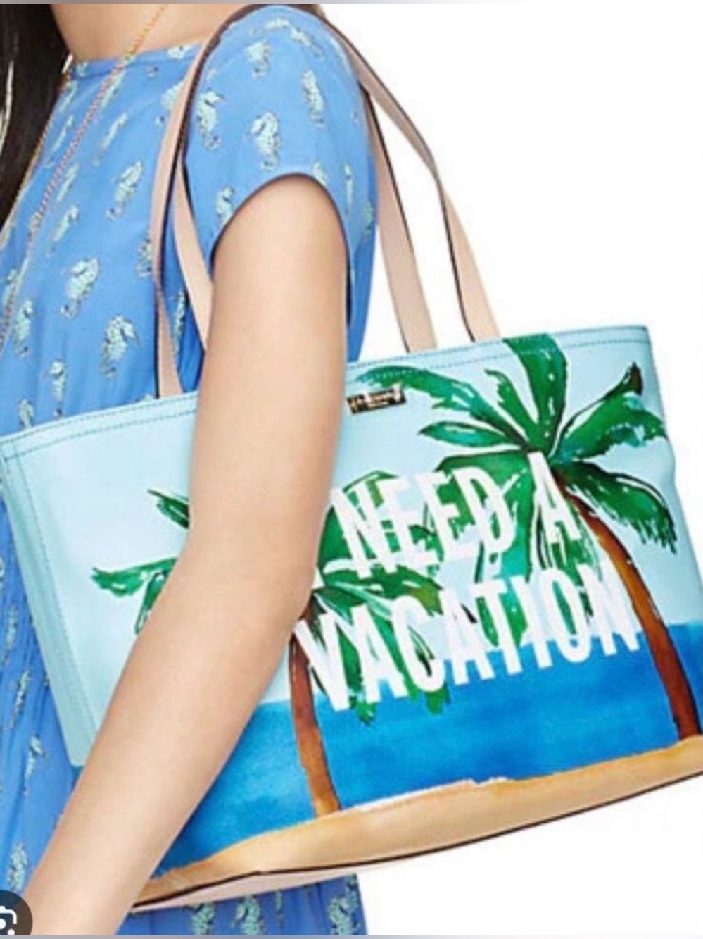 Kate Spade Breath of Fresh Air I Need a Vacation Large Tote
Beach Sun and Sand